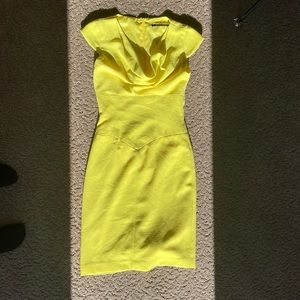 Black Halo dress yellow size 0